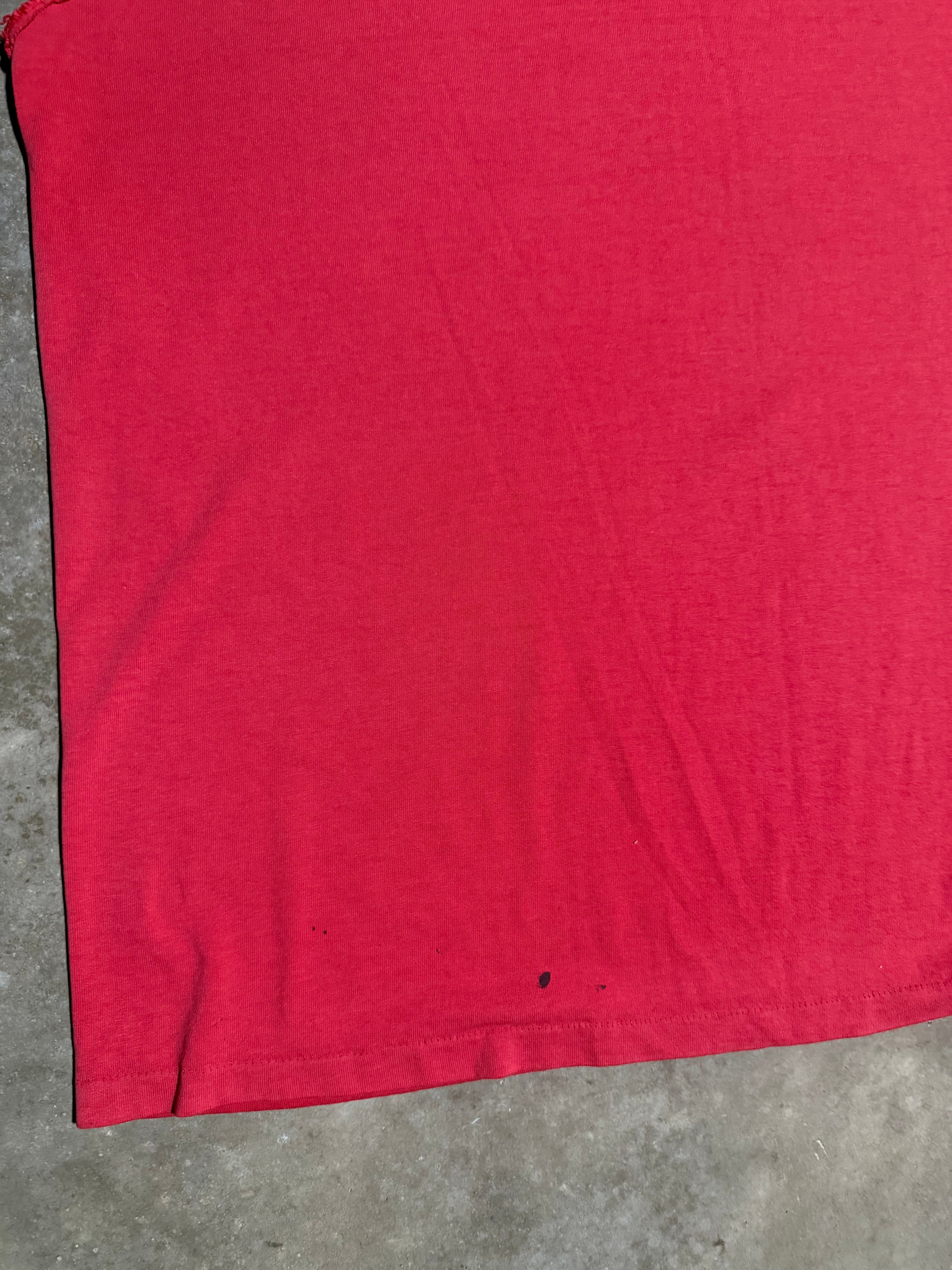Vintage 90s Cesar El Pueblo Red Cutoff Tee (XL)