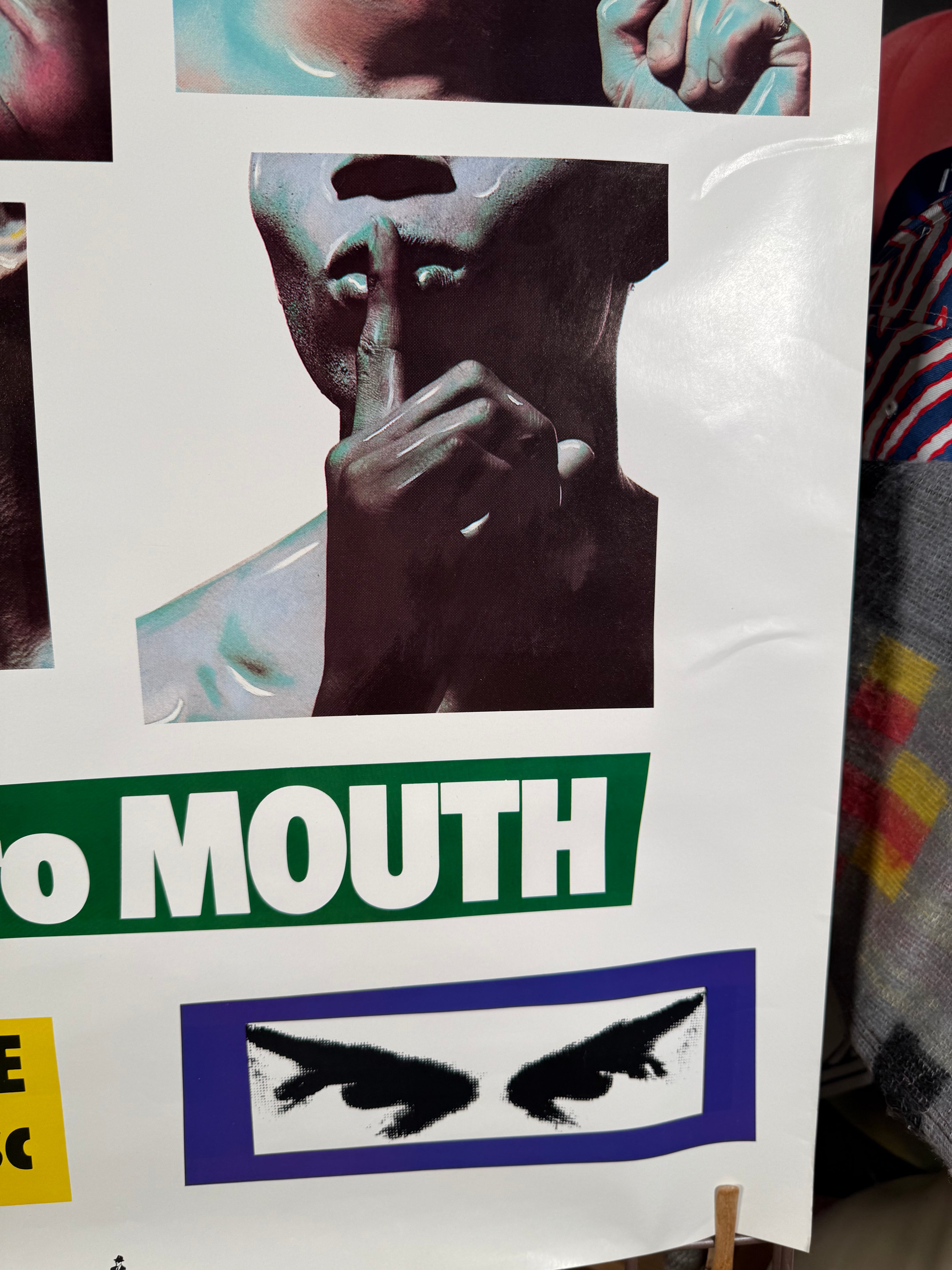 Vintage 1986 General Public Hand To Mouth Poster (2ftx3ft)