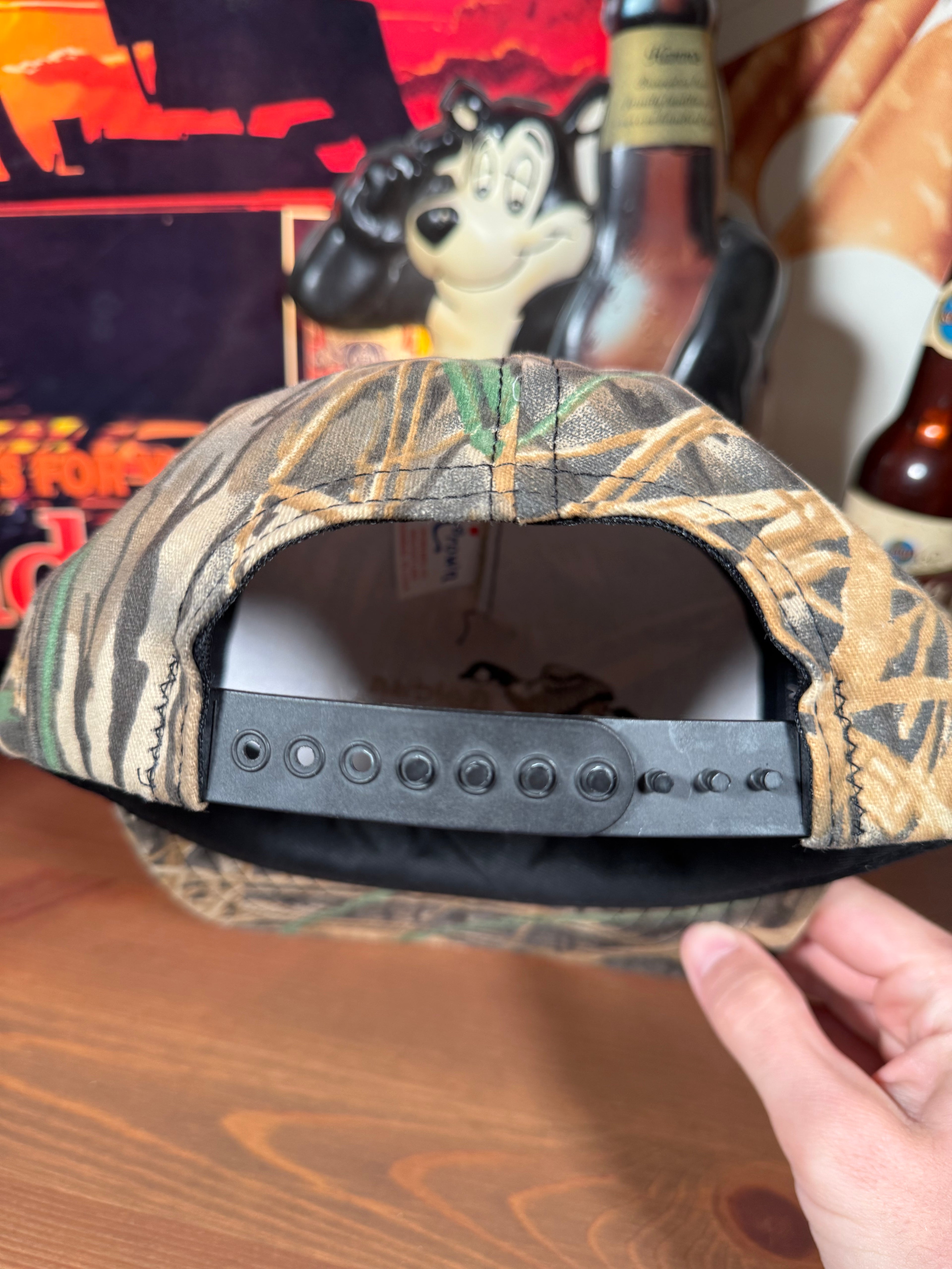 Vintage Camo Golden Harvest Goose Snapback Hat