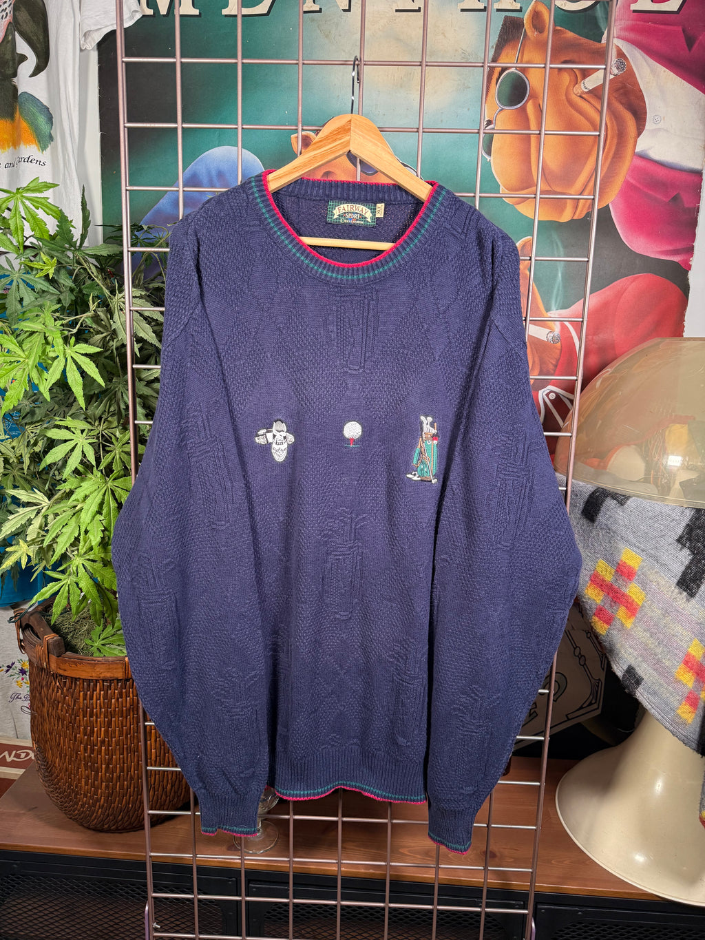 Vintage Fairway Sport Embroidered Golf Sweater (XL Tall)