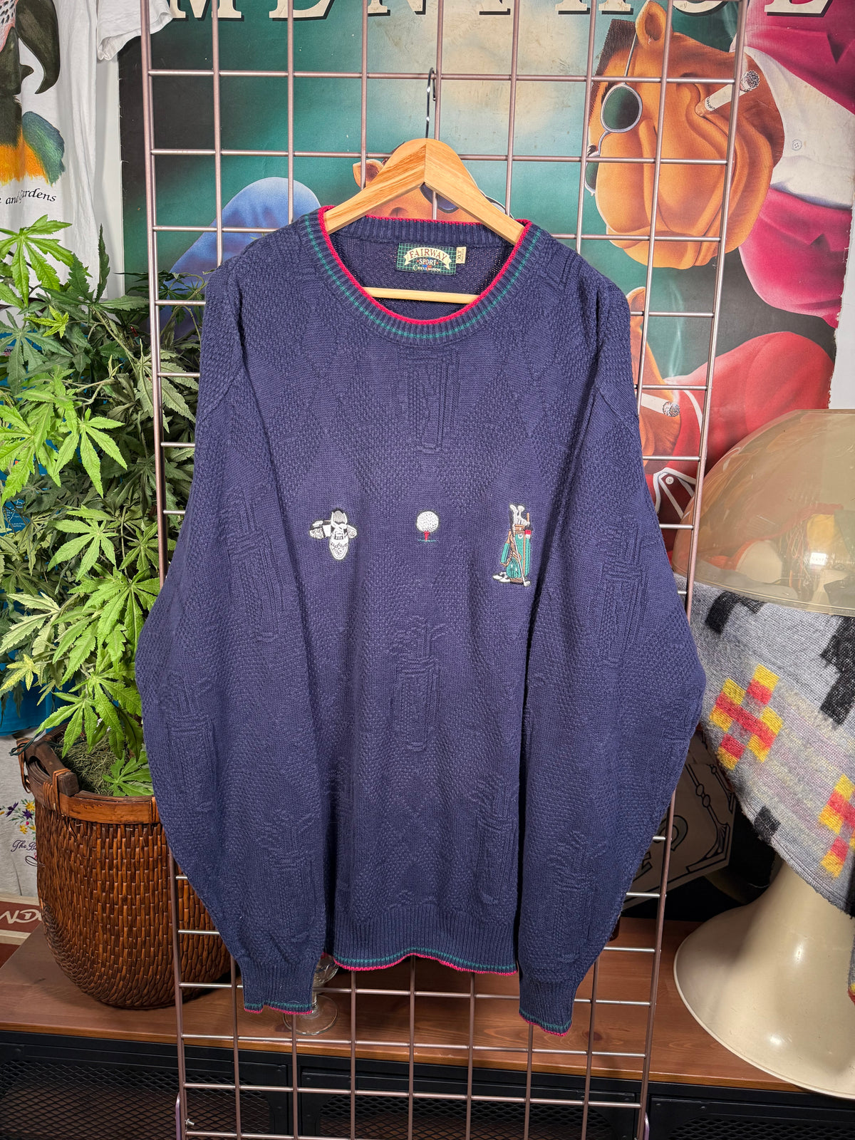 Vintage Fairway Sport Embroidered Golf Sweater (XL Tall)