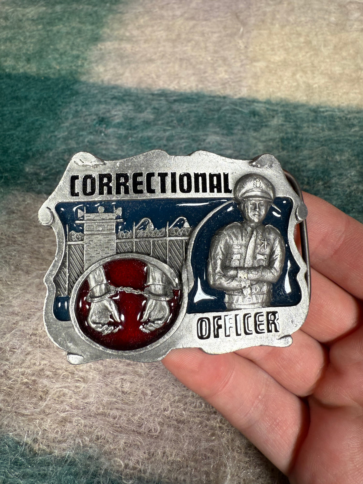 Vintage 1994 Correctional Officer Belt Buckle