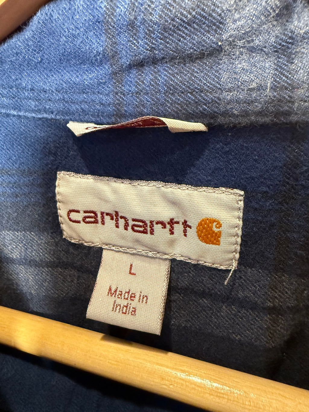 Carhartt Heavyweight Blue Flannel (L)