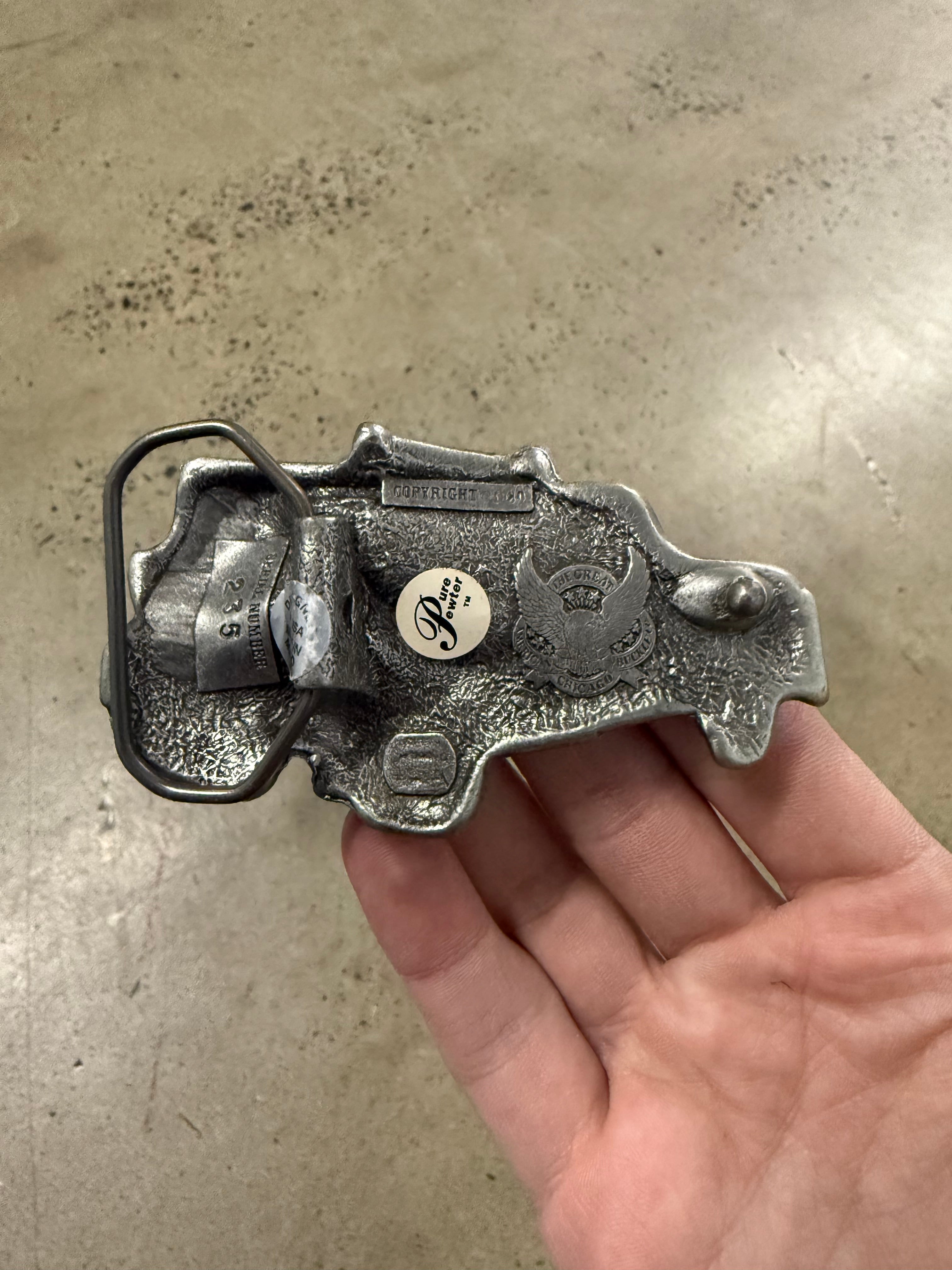 Vintage Tow Truck Belt Buckle