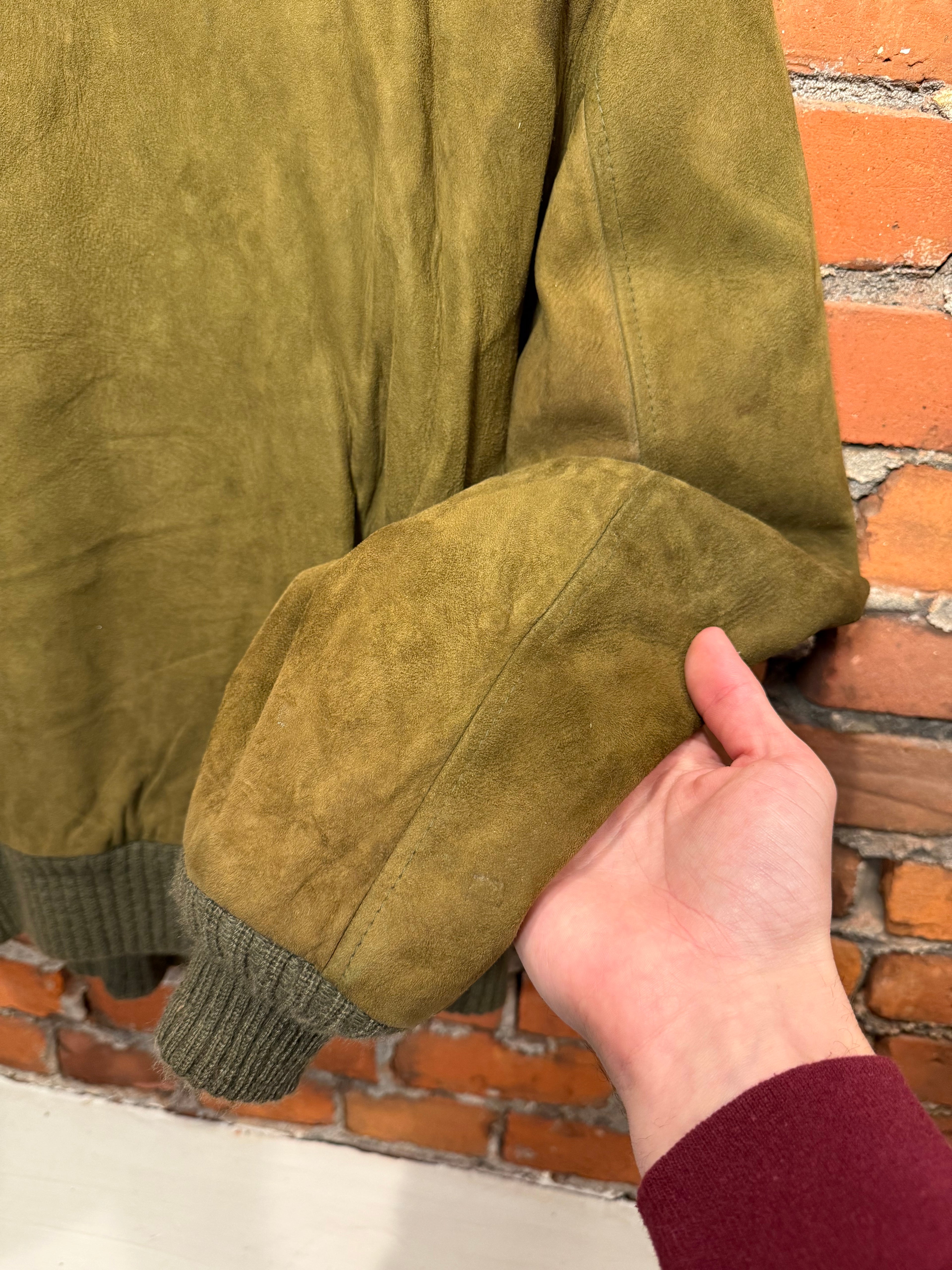 Vintage 1950s Suede DuPont Quilon Jacket (M)