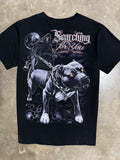Vintage Y2K Searching For You Grim Reaper Dog T-Shirt (XL)