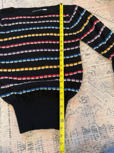 Vintage 80s Private Club Multicolor Sweater (WM)