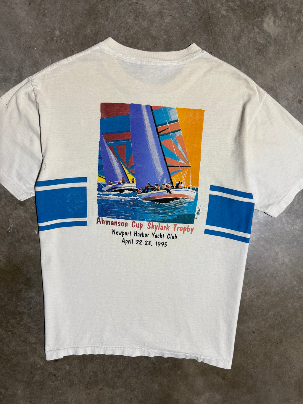 Vintage 1995 Newport Harbor Yacht Club Tee (M/L)