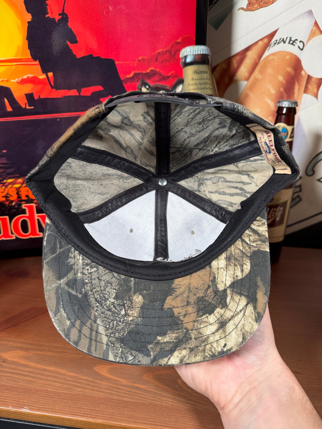 Vintage Golden Harvest Buck Camo Snapback Hat