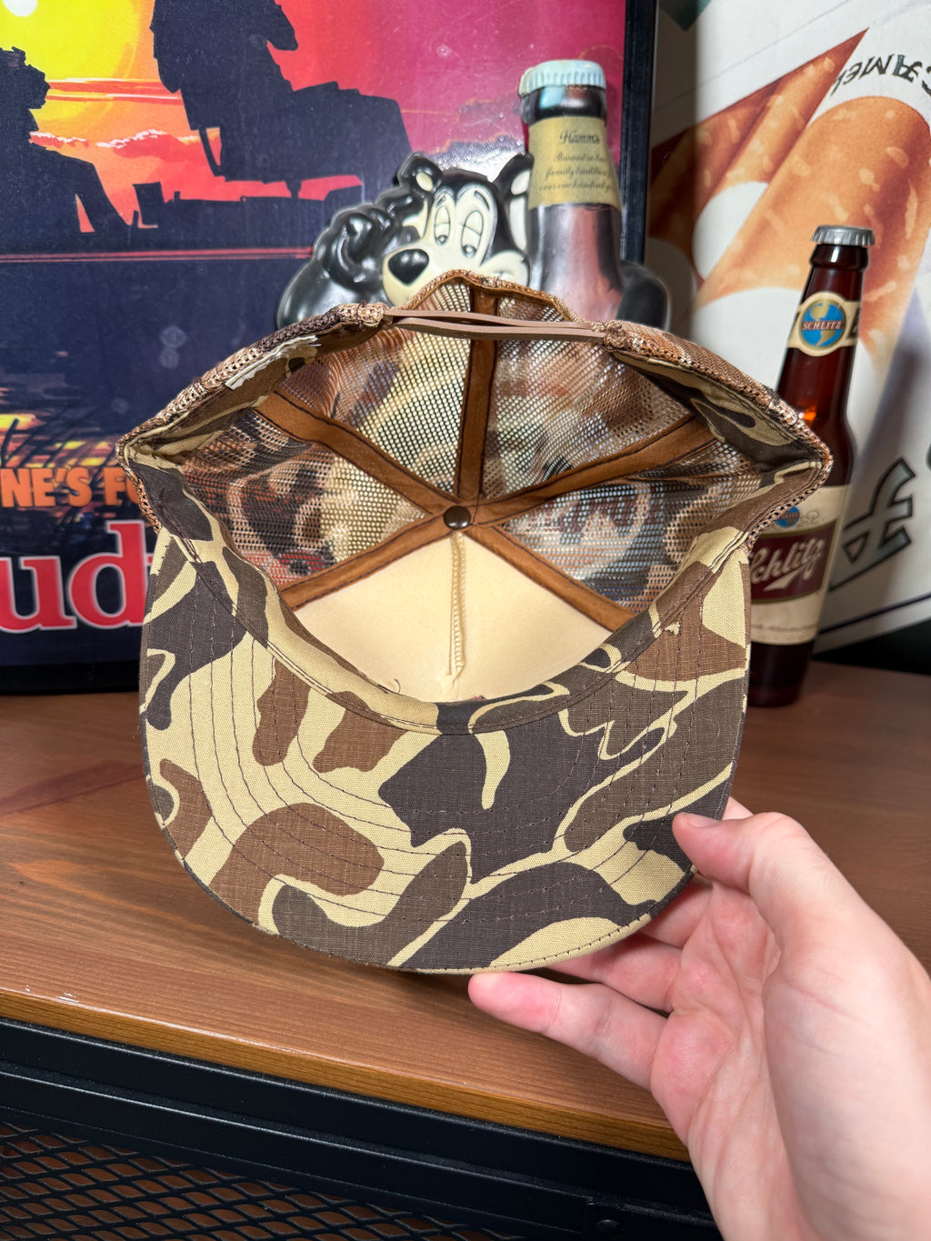 Vintage Duck Hunter Camo Trucker Hat