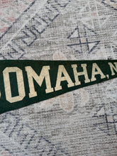 Load image into Gallery viewer, Vintage 50s/60s Omaha Nebraska Pennant (26 inch)
