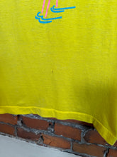 Load image into Gallery viewer, Vintage 80s Florida Flamingo Yellow Shirt (S)
