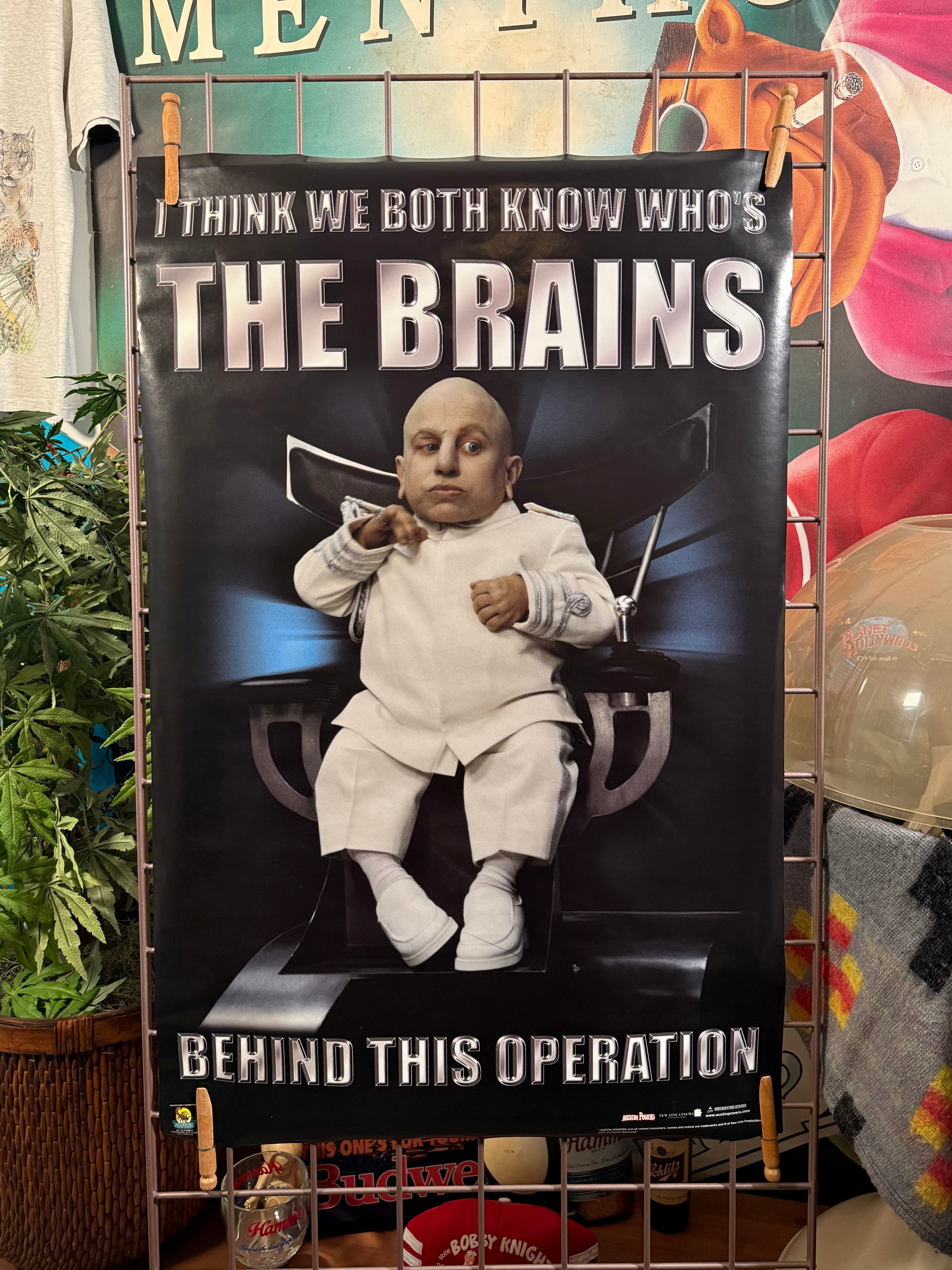 Vintage 2002 Mini Me The Brains Behind This Operation Poster