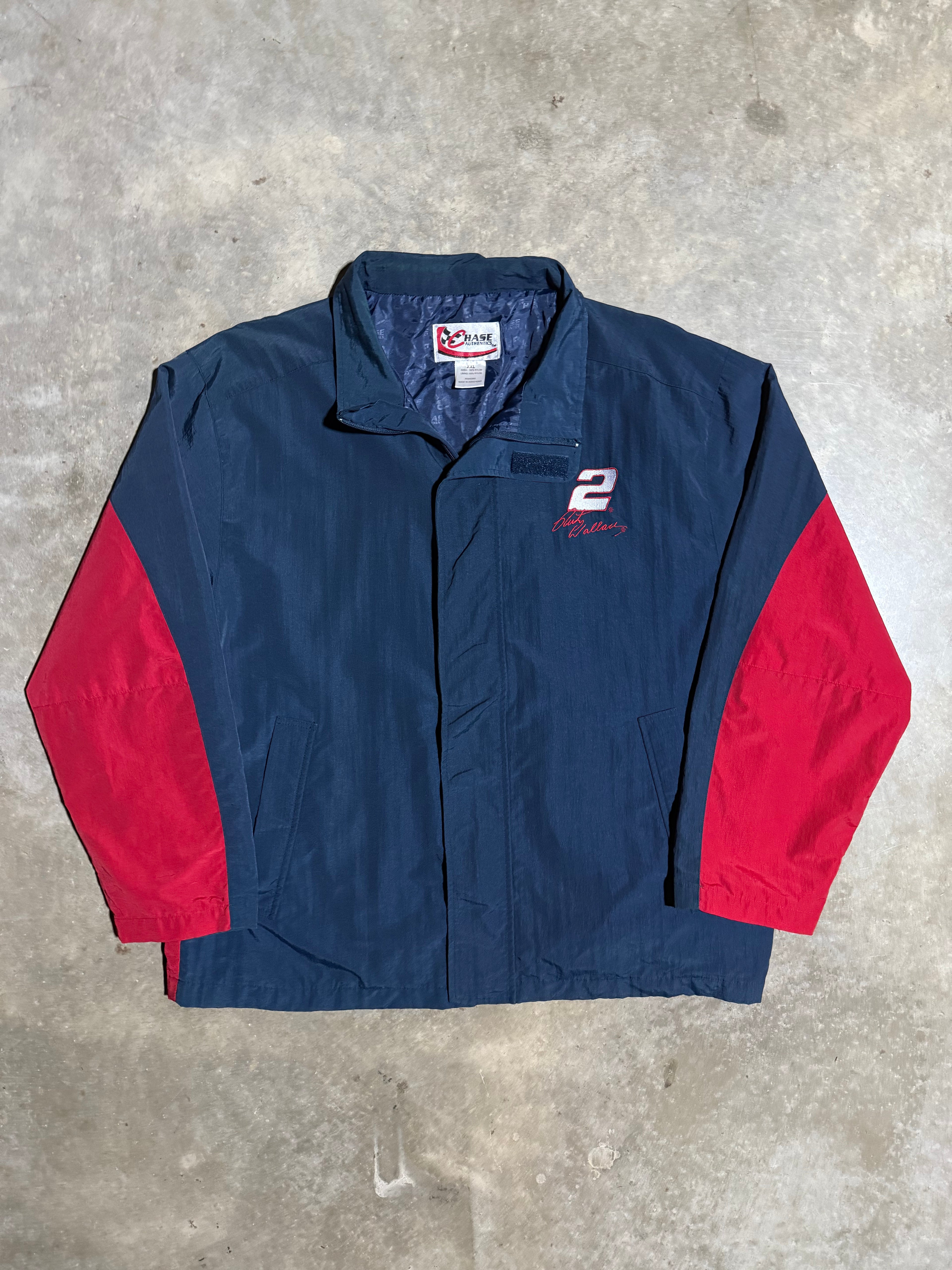 Vintage Miller Lite Racing Rusty Wallace Nascar Windbreaker (2XL)