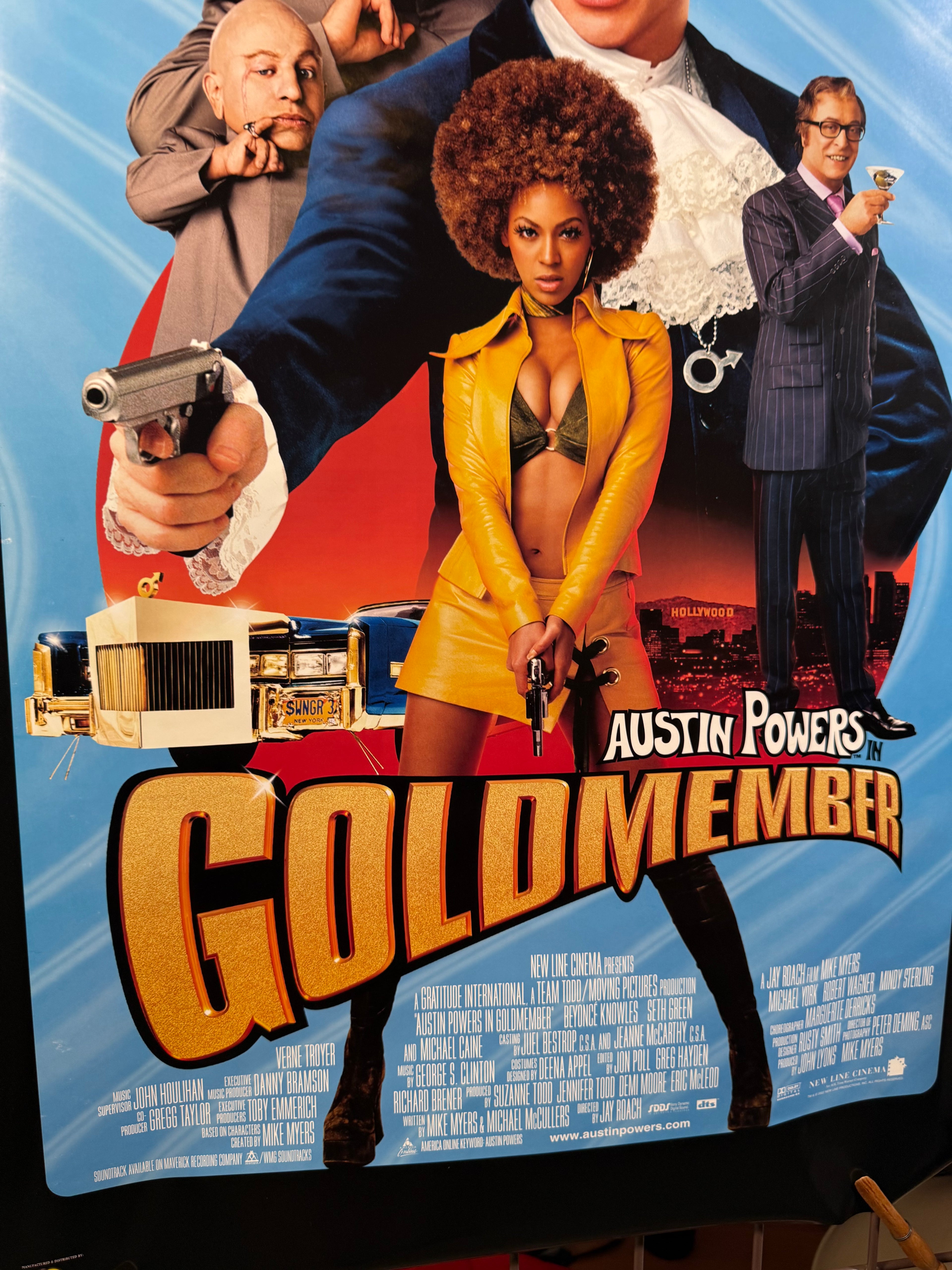 Vintage 2002 Austin Powers Goldmember Movie Poster