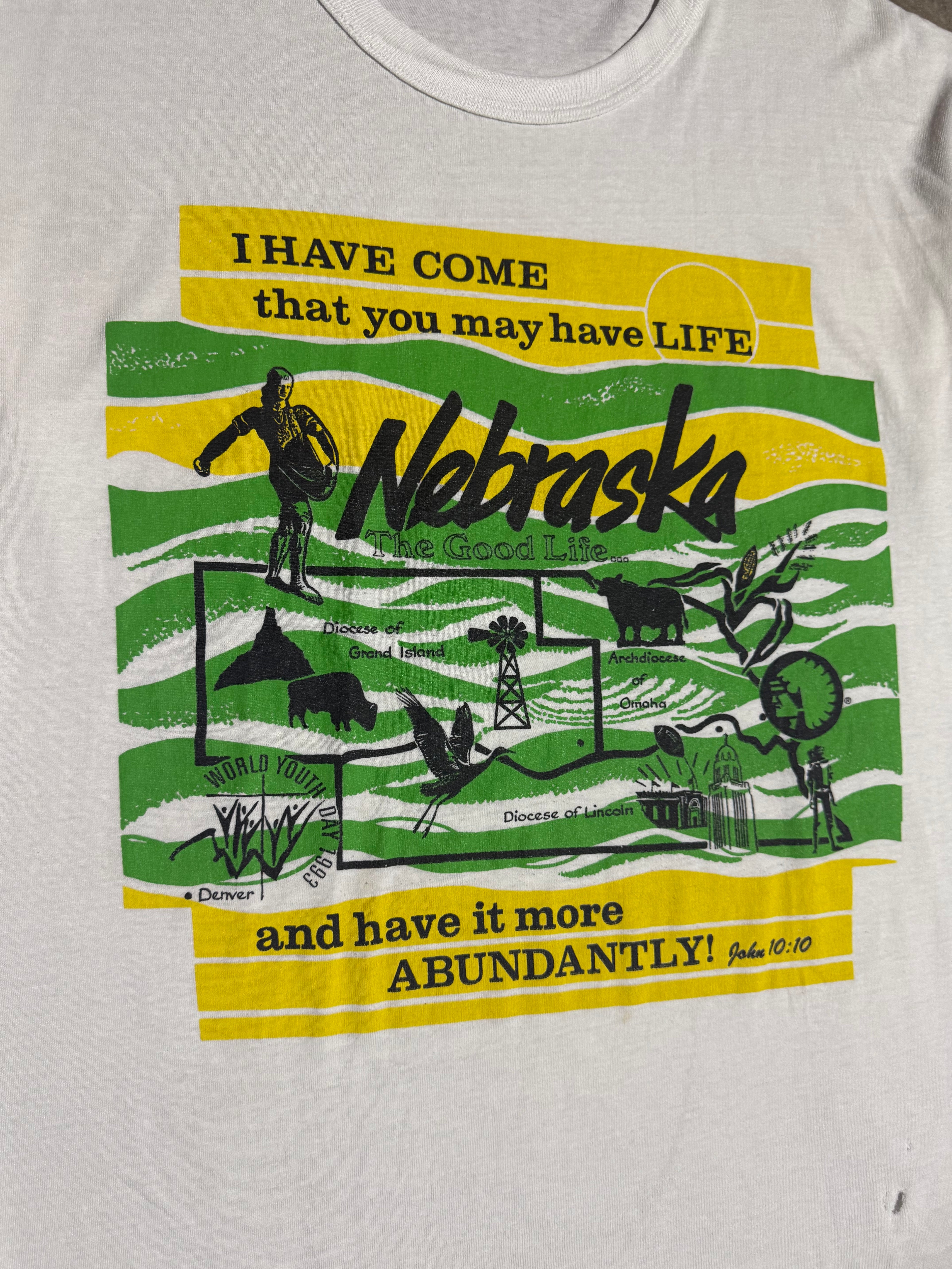 Vintage Nebraska The Good Life T-Shirt (XL)