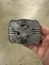 Load image into Gallery viewer, Vintage Nighttime Soaring Eagle Belt Buckle
