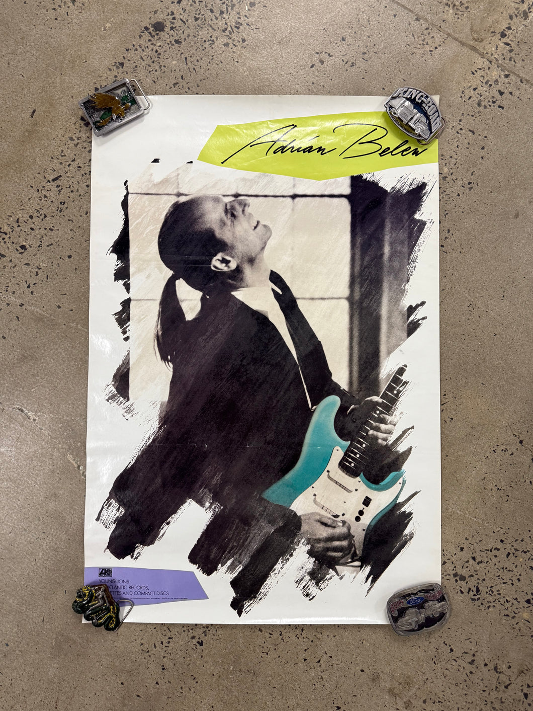 Vintage 1990 Adrian Belew Concert Poster (20x30)