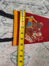 Load image into Gallery viewer, Vintage 50s/60s Let ‘Er Buck Nevada Cowboy Pennant (16.5inch)
