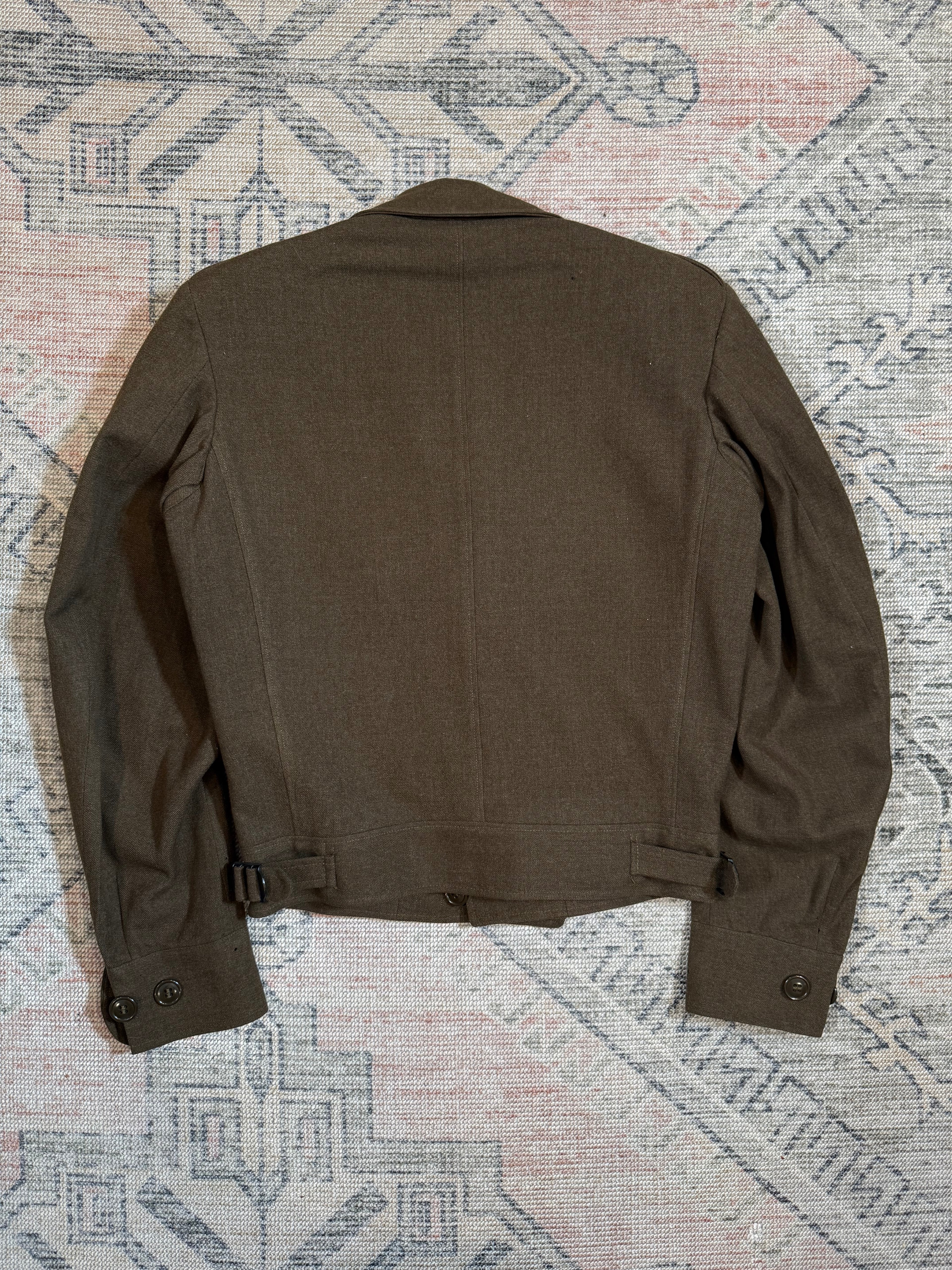 Vintage Wool Military Jacket (32R, See Measurements)