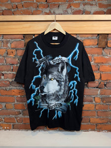 Vintage American Thunder Only The Strong Survive Shirt (L/XL)