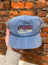 Load image into Gallery viewer, Vintage Arkansas National State SnapBack Hat
