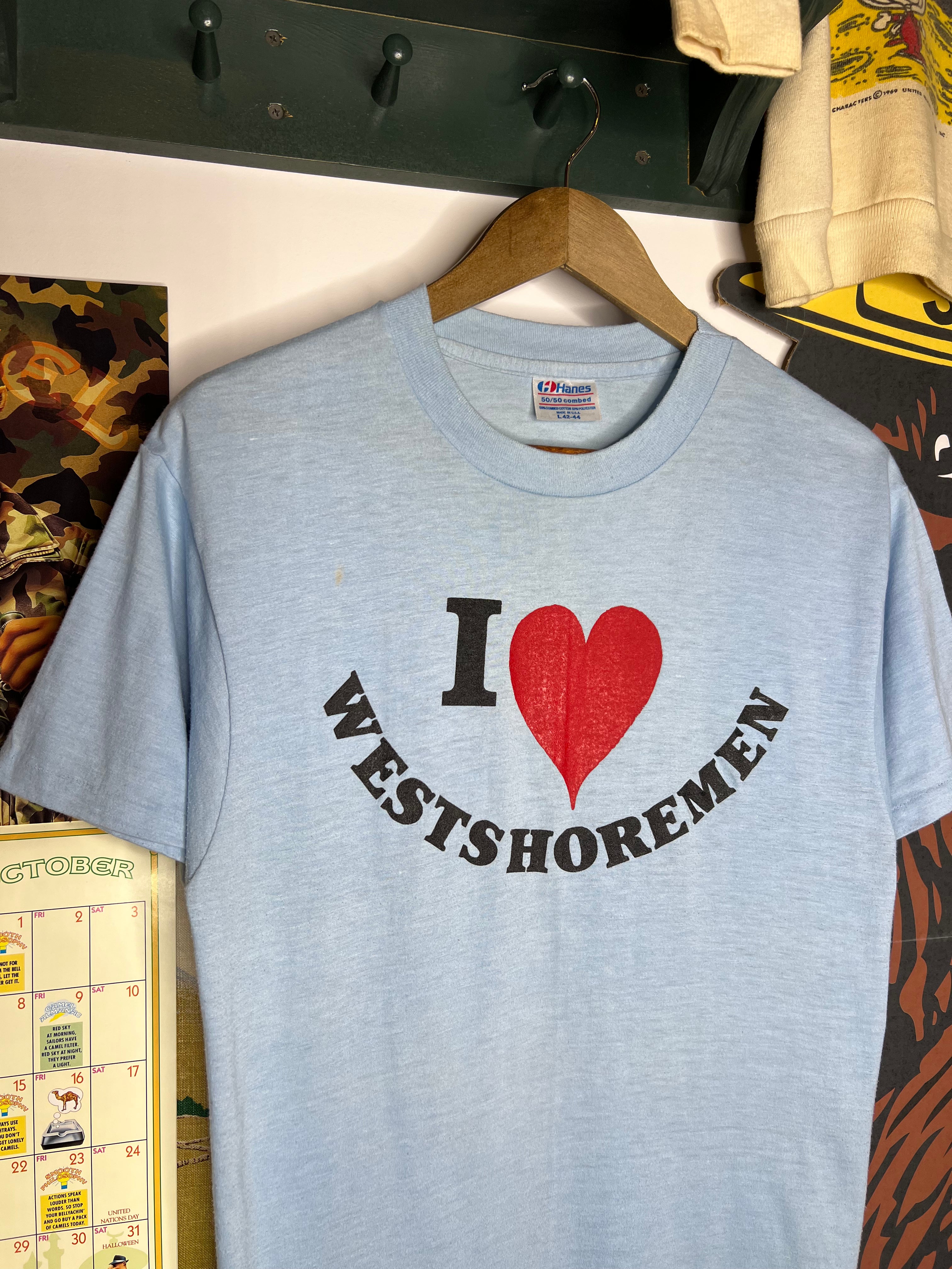 Vintage 80s I Love Westshoremen Tee (M)
