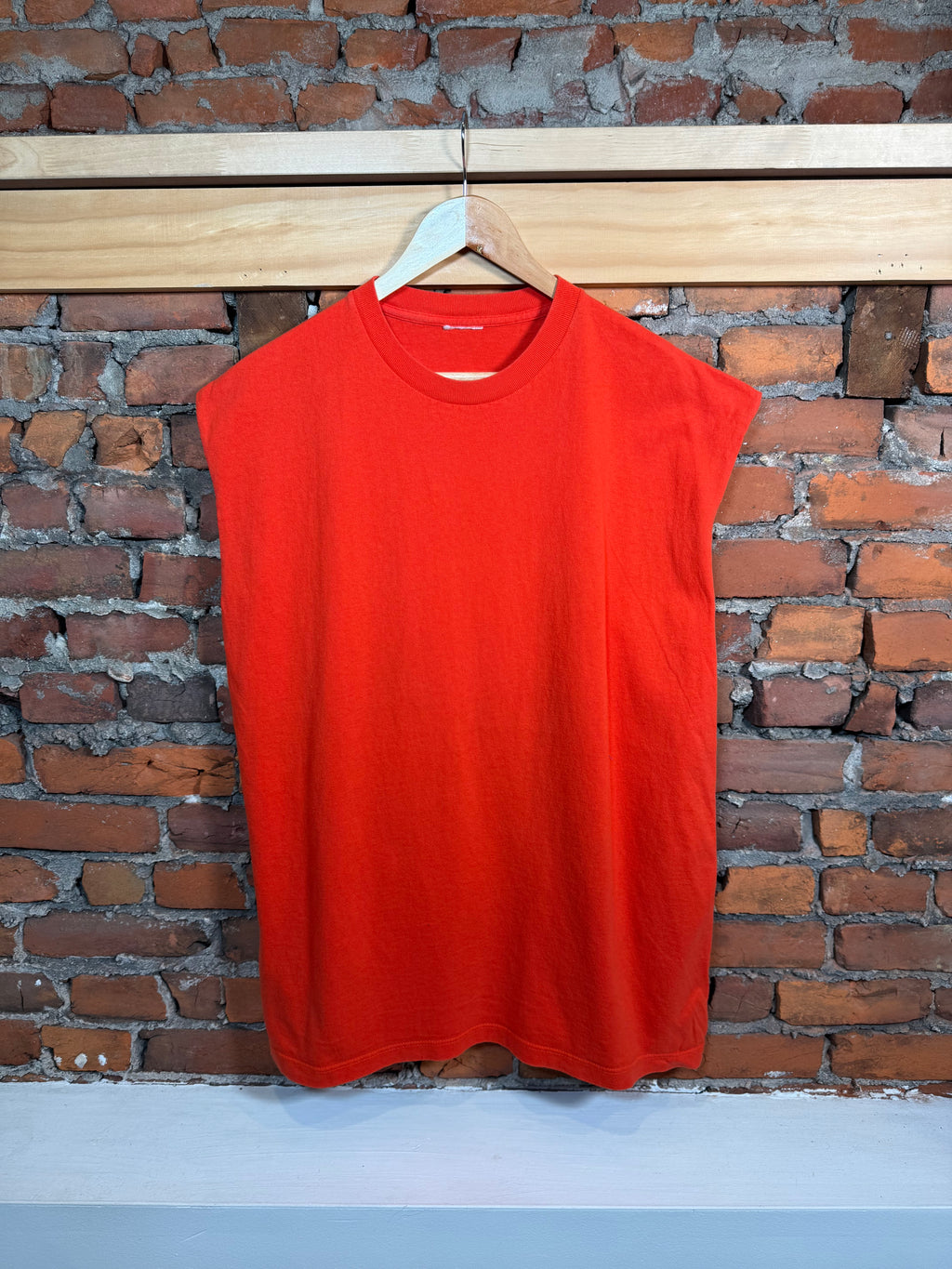 Vintage Orange Cutoff Tee (XL)