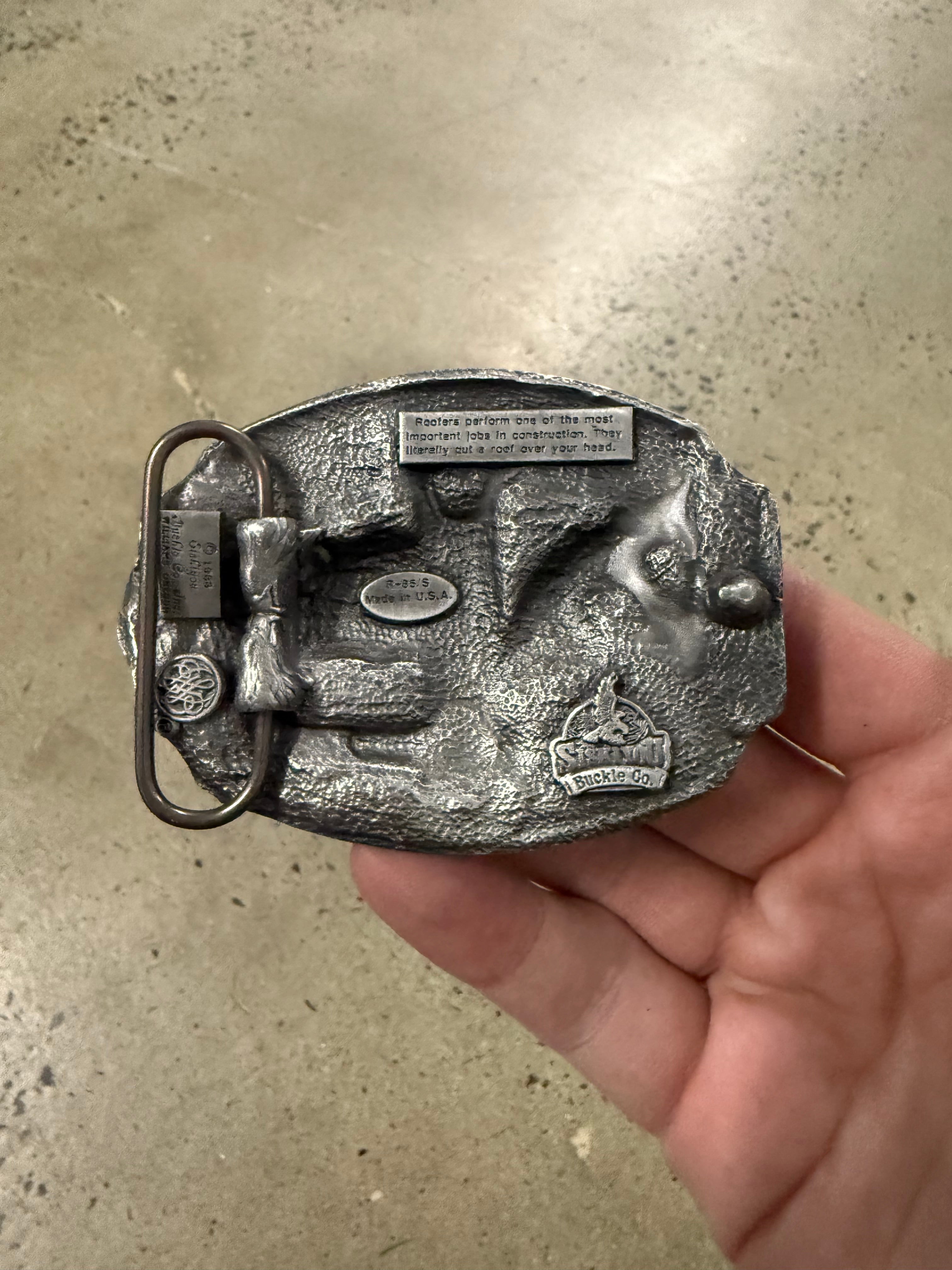 Vintage Roofer Belt Buckle