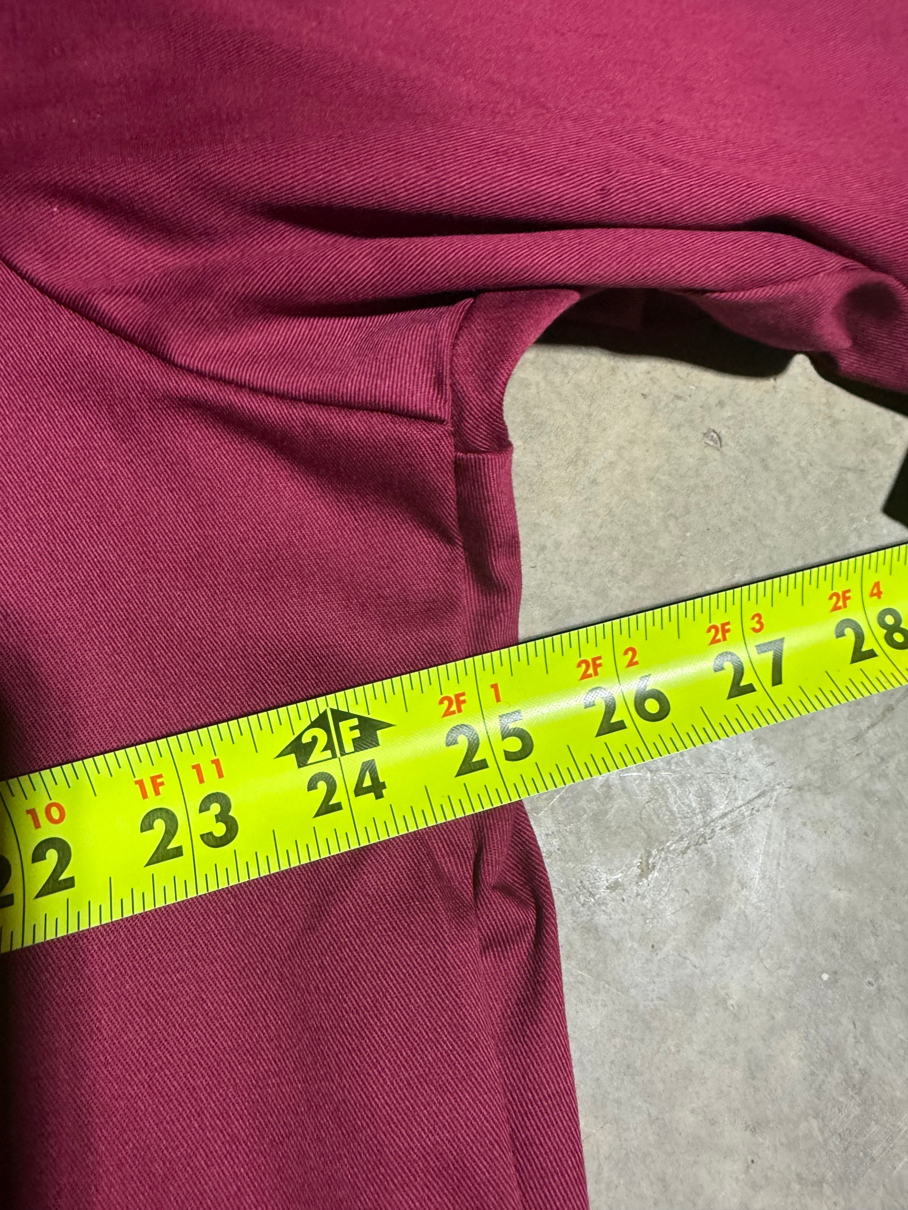 Vintage Wrangler Painted Desert Maroon Pearl Snap Shirt (XL)
