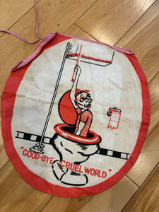 Vintage 50s Novelty Toilet Seat Cover