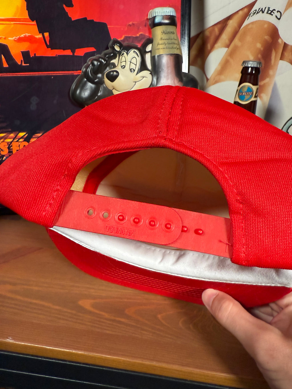 Vintage Explosives Expert Red Trucker Hat