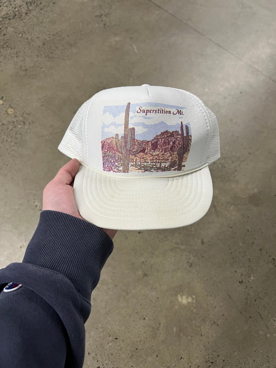 Vintage 80s Superstition Mountain Trucker Hat