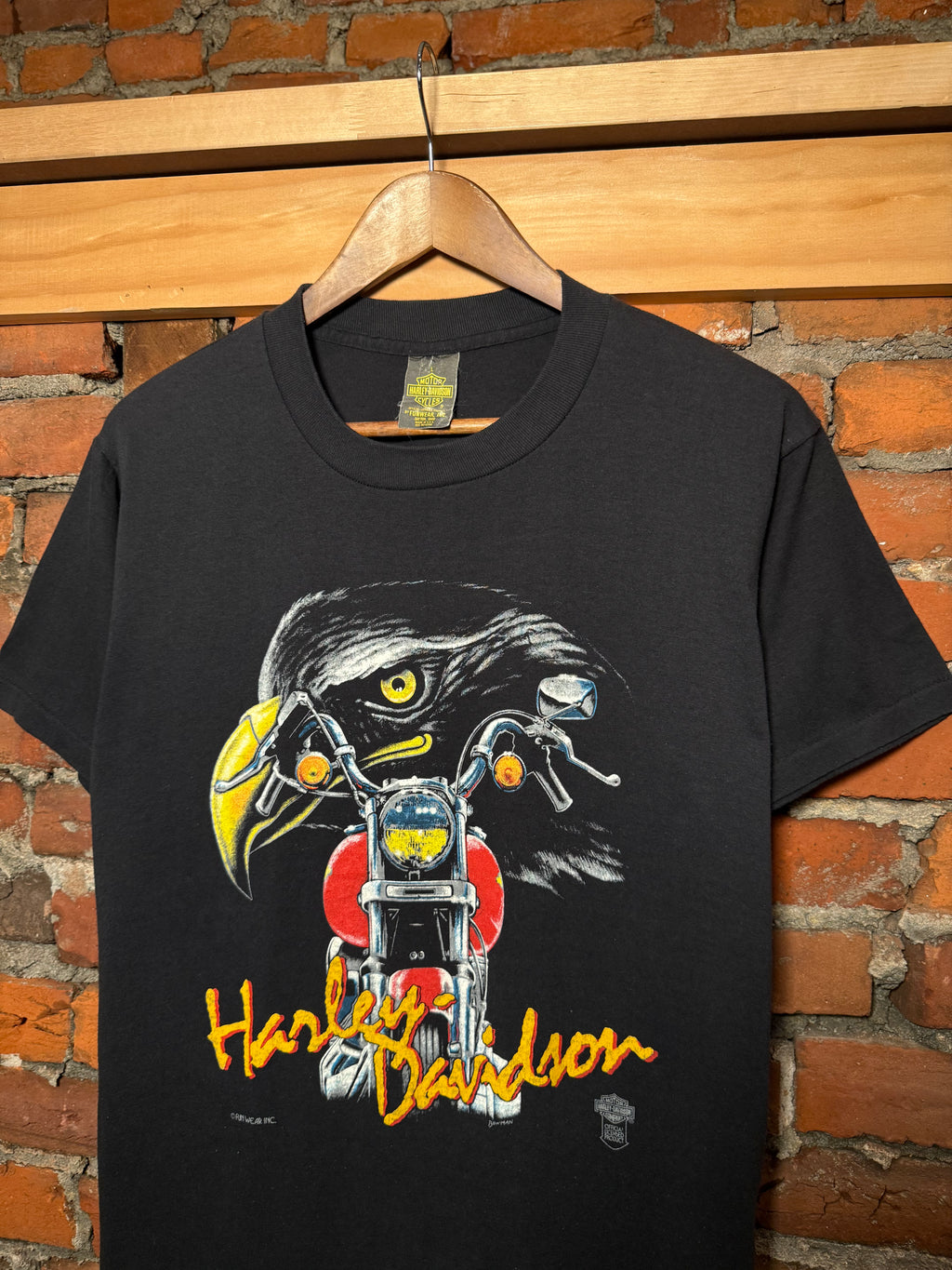 Vintage 80s Harley Davidson Funwear Eagle T-Shirt (M)