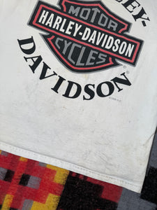 Vintage Distressed 1998 Harley Davidson Logo Tee (2XL)