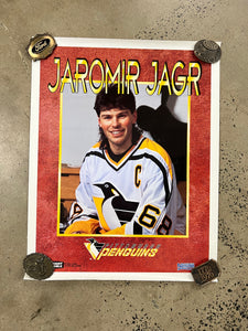 Vintage Jaromir Jagr Pittsburgh Penguins Poster (22x28inch)