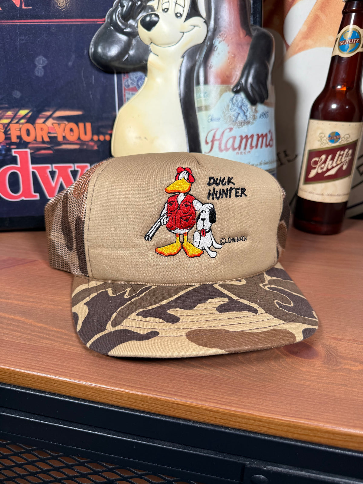 Vintage Duck Hunter Camo Trucker Hat