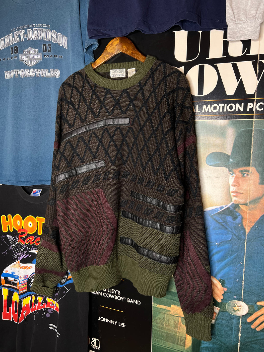 Vintage Cut and Sew Earth Tone Sweater (L)