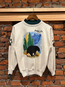 Vintage Black Bear Crewneck (Youth L)