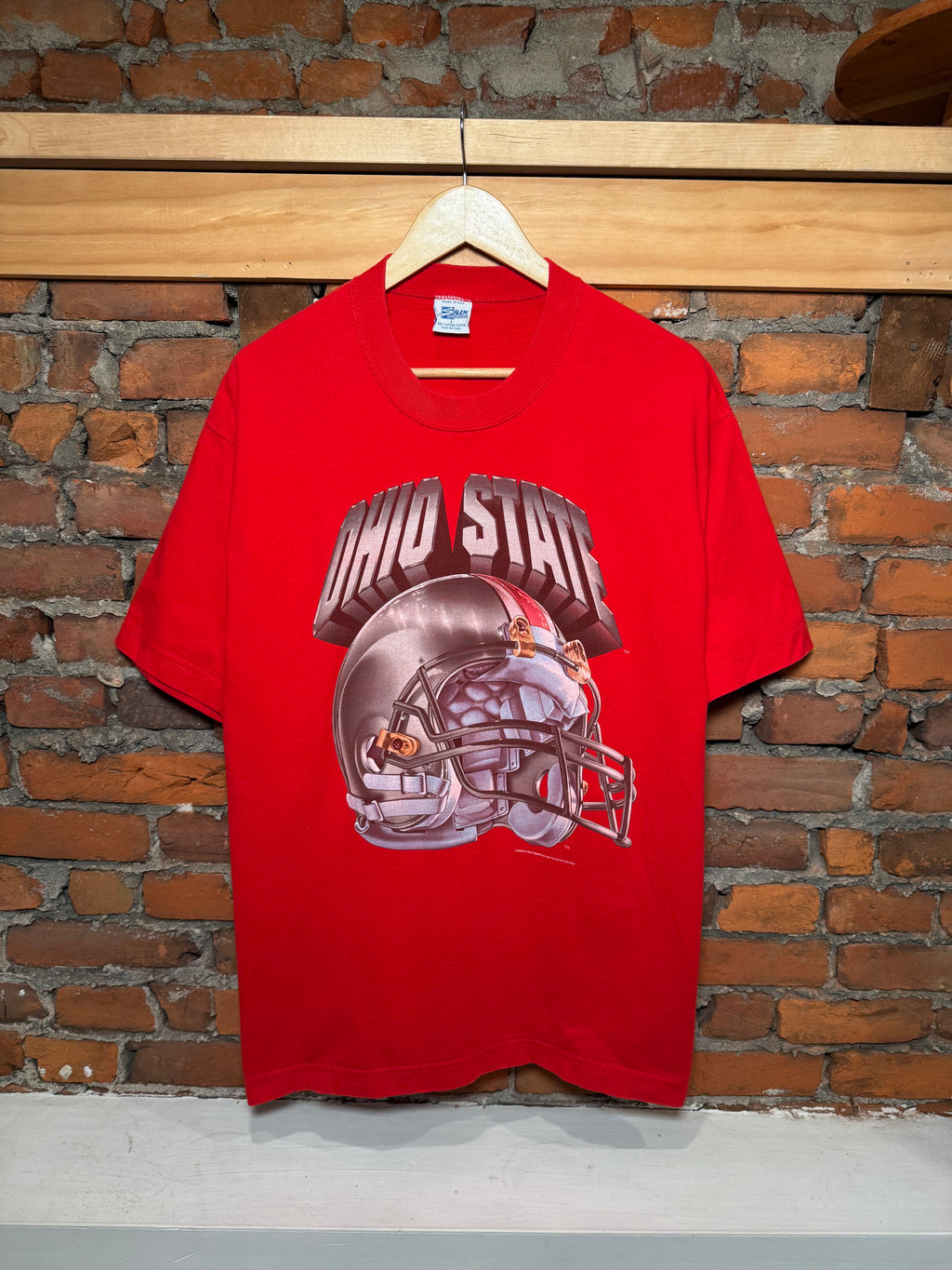 Vintage 90s Ohio State Helmet Salem Sportswear T-Shirt (L)