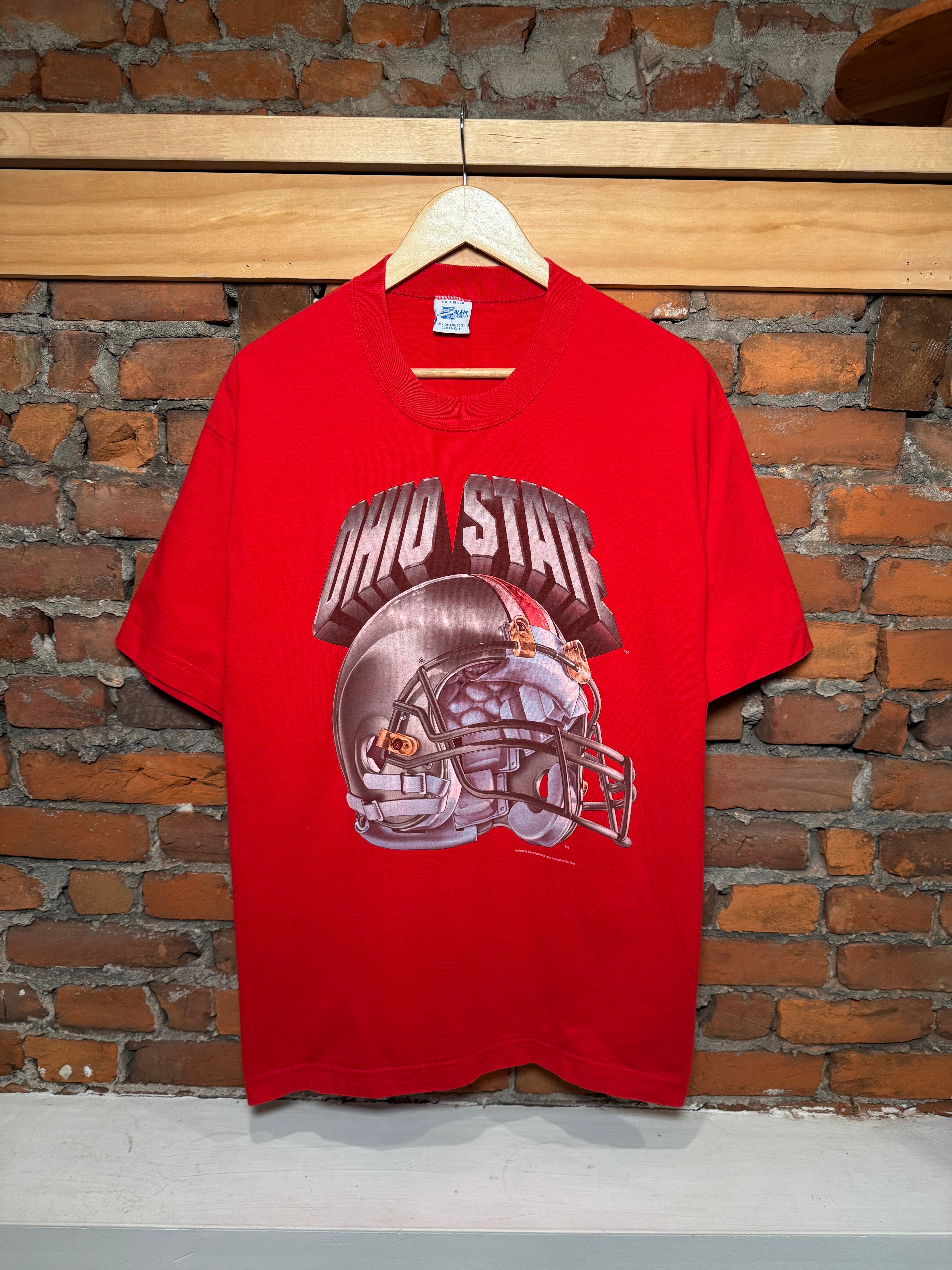 Vintage 90s Ohio State Helmet Salem Sportswear T-Shirt (L)