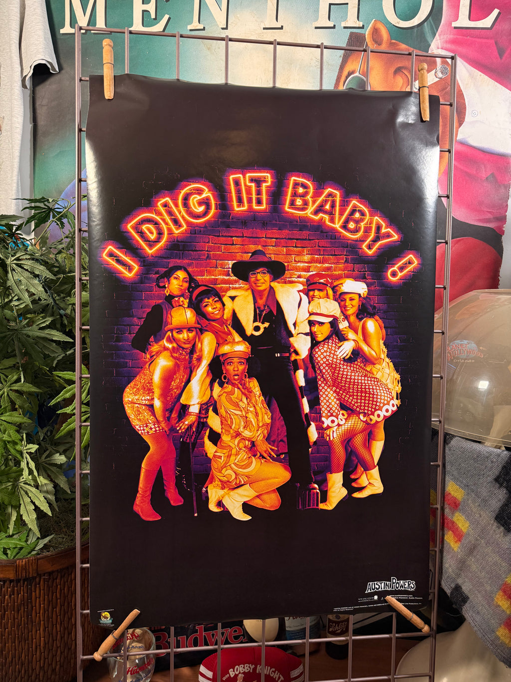 Vintage 2002 I Dig It Baby Austin Powers Poster