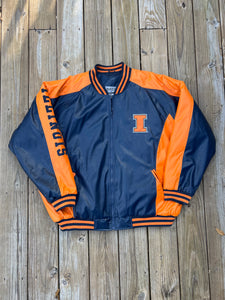 Vintage University of Illinois Leather Jacket (3XL)