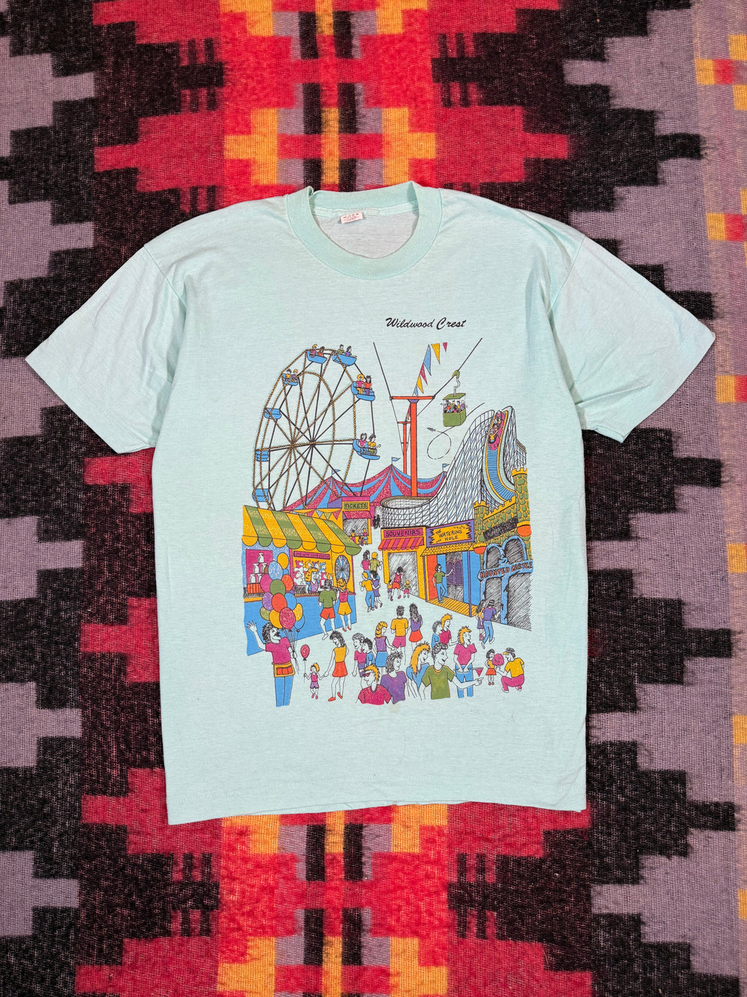 Vintage 80s Wildwood Crest Amusement Park T-Shirt (L)