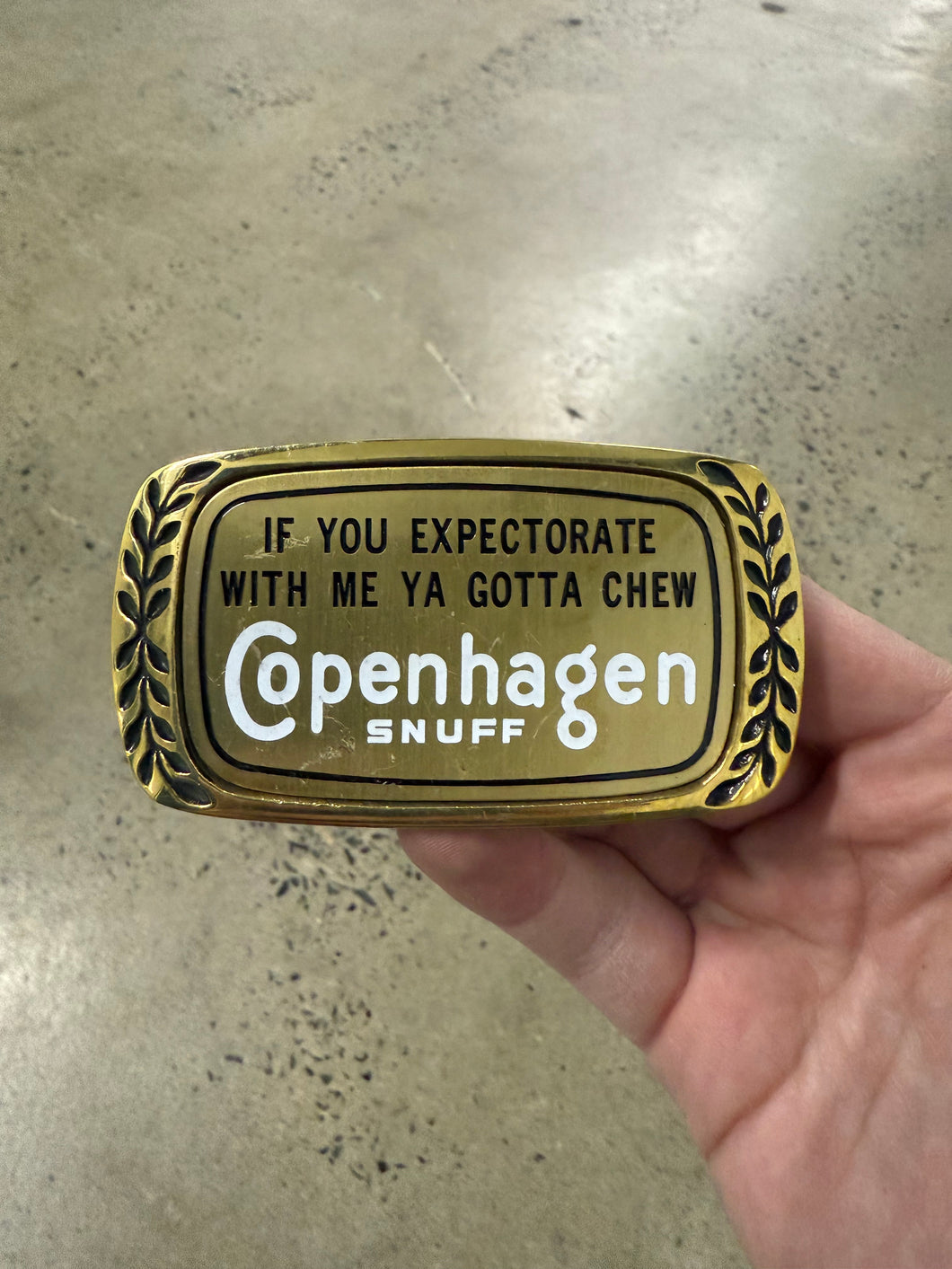 Vintage Copenhagen Snuff Belt Buckle