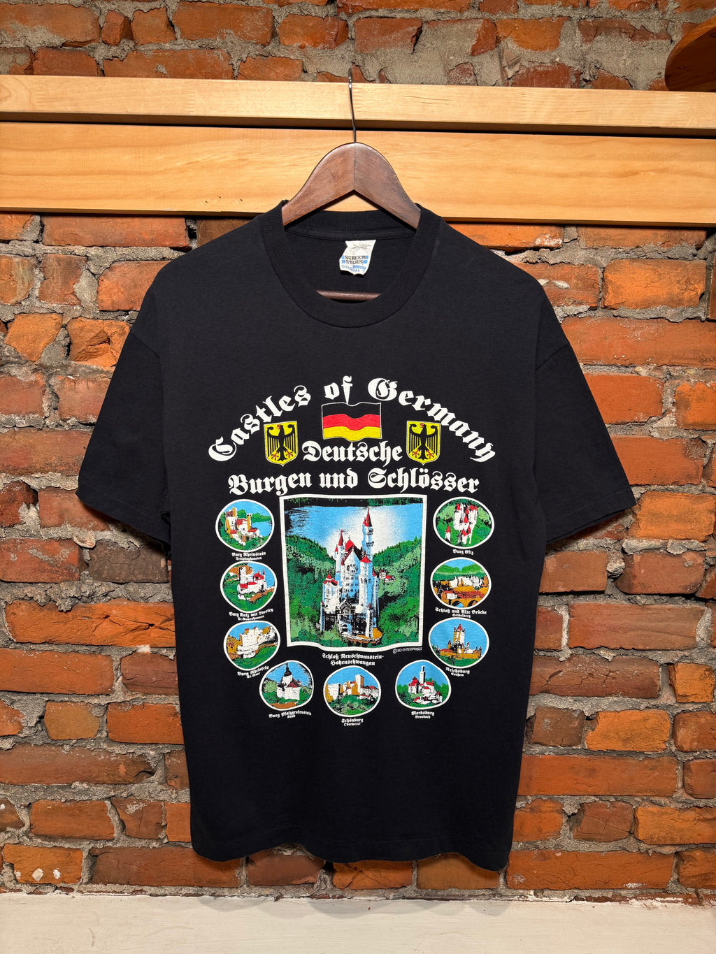 Vintage 90s Castles of Germany T-Shirt(L)