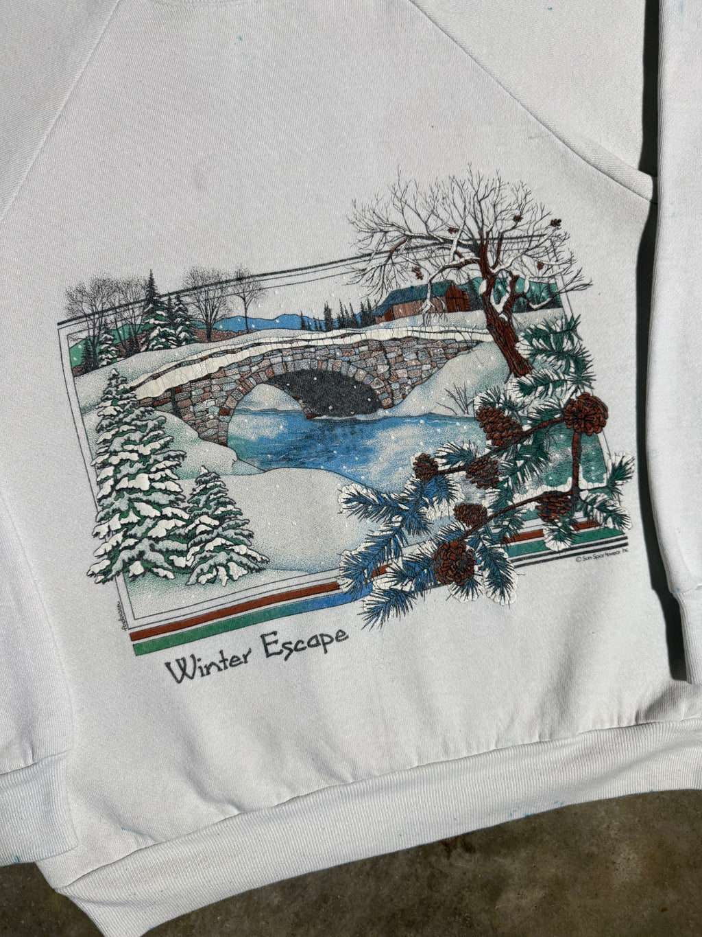 Vintage 80s Winter Escape Crewneck (M)