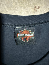 Load image into Gallery viewer, Bloomington Harley Davidson Double Sided Skeleton Cutoff Shirt (L)
