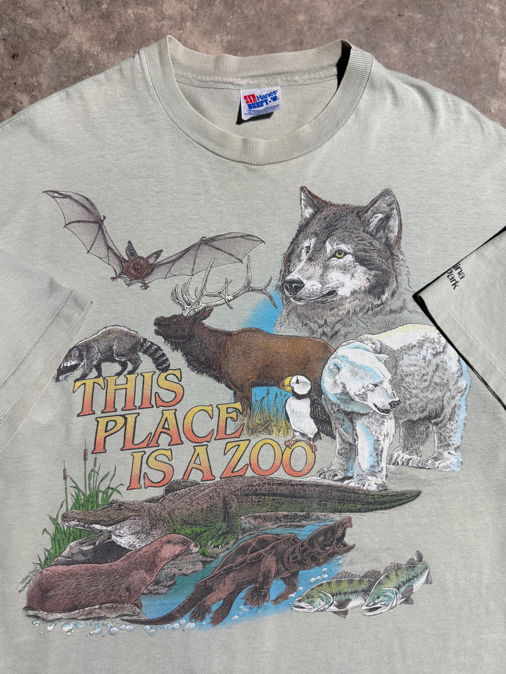 Vintage 1994 This Place Is A Zoo T-Shirt (2XL)