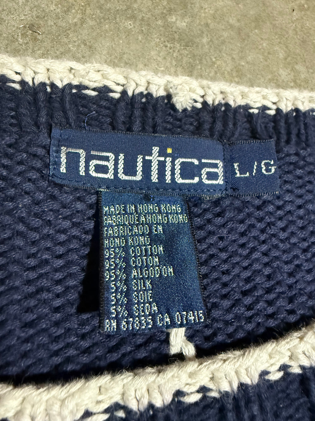 Vintage Nautica Earth Knit Sweater (XL)